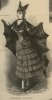 1887 Travestissement chauve-souris bat costume engraving