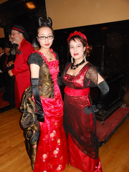 Reproduction 1910s Evening Dress - Red and Black. PEERS Vampire Ball