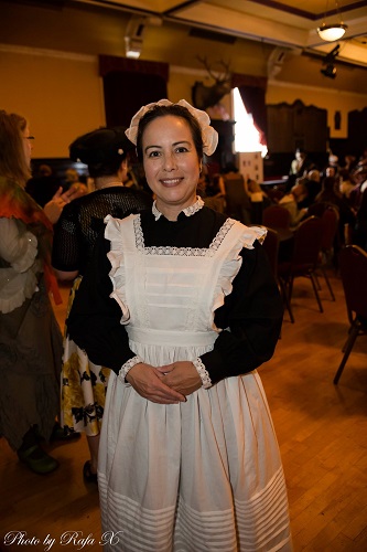 1910s Reproduction Edwardian Maid Dresses at the GBACG Open House 2016. Photo by Rafael Xolocotzi.  