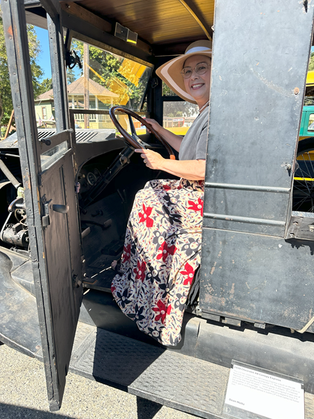 1930s Beach Pajamas at Cars In the Park History San Jose September 2024.  Wearing History 3017. 