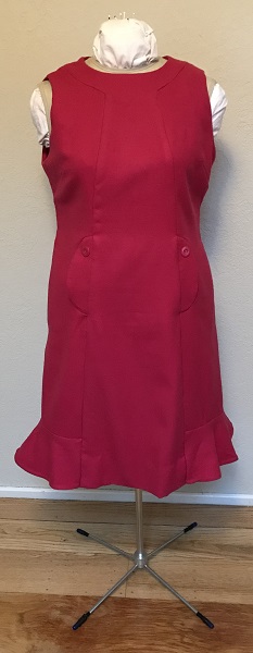 Dolores Umbridge Hot Pink Dress 1960s Style Front. 