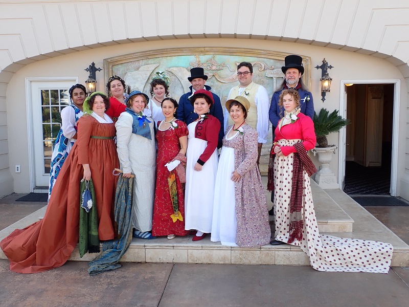 1790s Open Robe over Round Gown at Grand Island Mansion February 2020. 