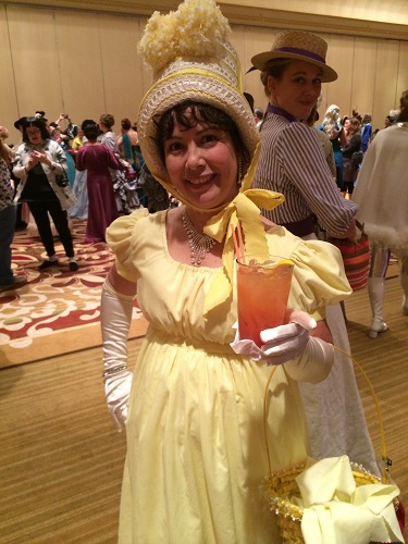 Reproduction Regency Yellow Dress Bodice. 