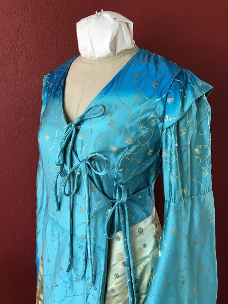 Game of Thrones Blue Bodice Left Quarter View.