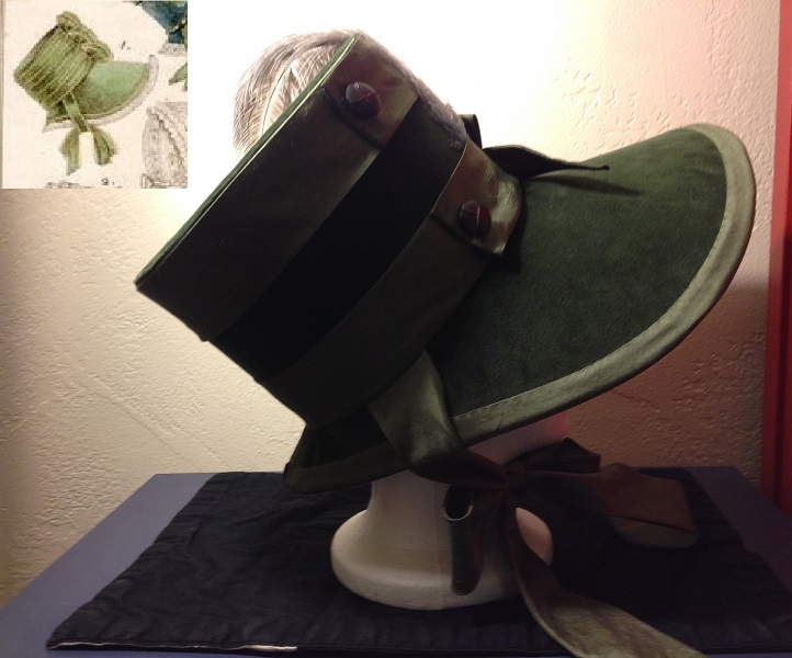 Reproduction Regency Olive Bonnet