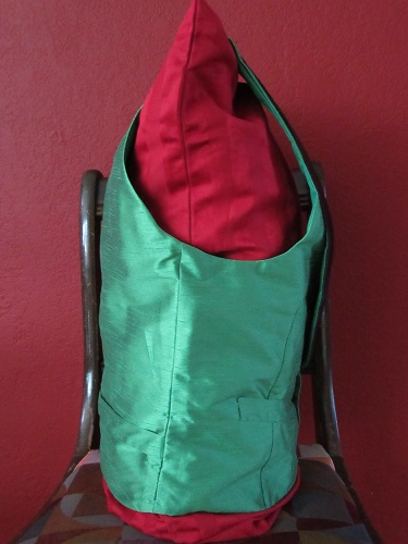 Reproduction Green Victorian Waistcoat. Medium Right.