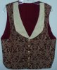 burgandy and gold waistcoat