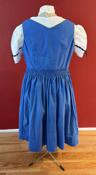 Blue Dirndl Back.  