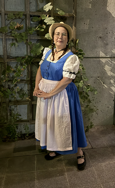Blue Dirndl at Crocker ArtMix Beerfest September 2025. Burda 8448